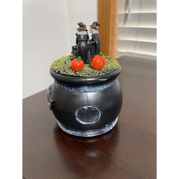 Celebrate Halloween Scene with Animated Cauldron - Picture 4 of 5